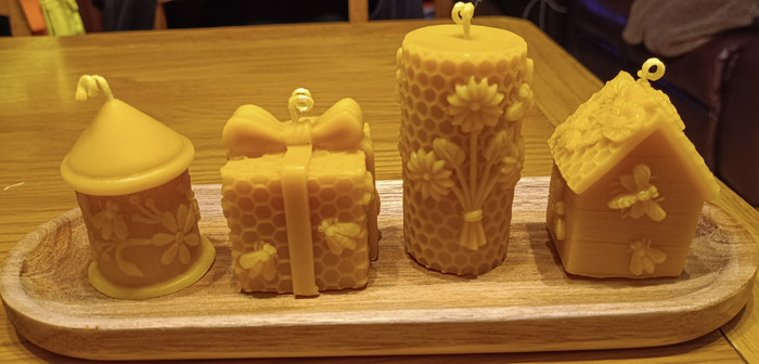 Honeycomb Beeswax Candles