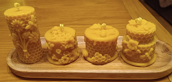Honeycomb Beeswax Candles