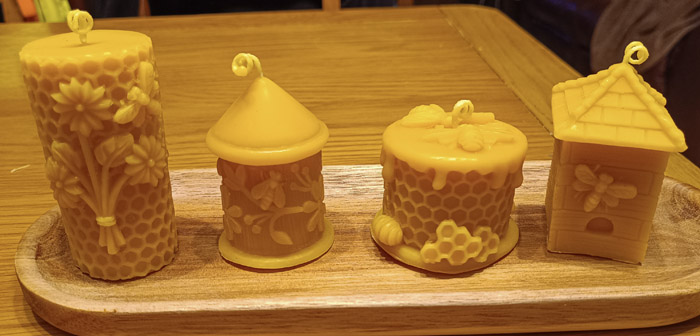 Honeycomb Beeswax Candles