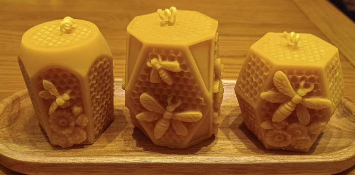 Honeycomb Beeswax Candles
