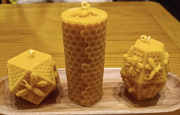Honeycomb Beeswax Candles