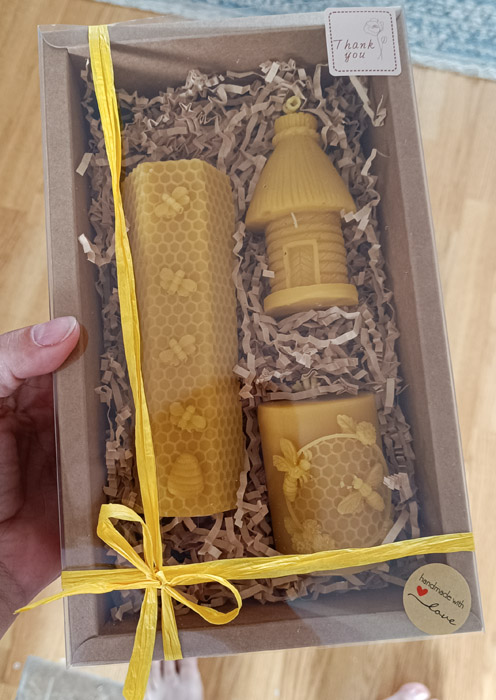 Honeycomb Beeswax Candles