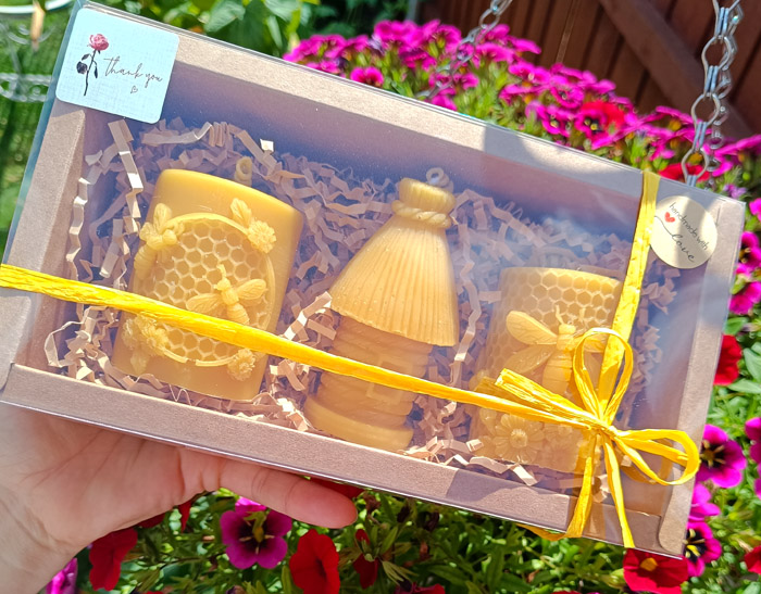 Honeycomb Beeswax Candles