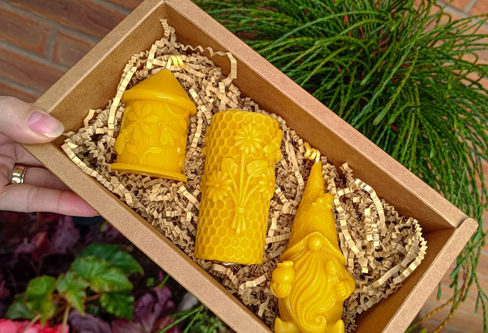 Honeycomb Beeswax Candles