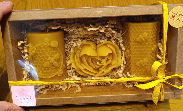 Honeycomb Beeswax Candles