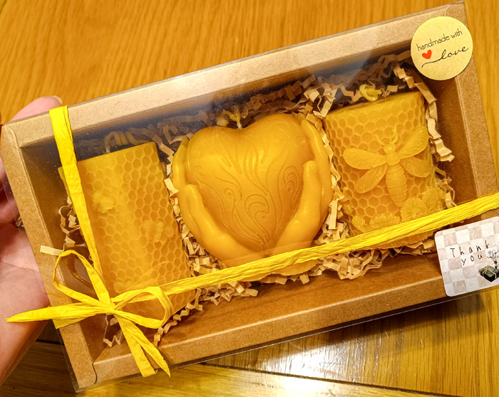 Honeycomb Beeswax Candles