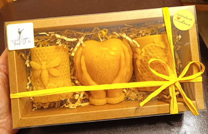 Honeycomb Beeswax Candles