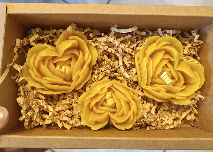 Honeycomb Beeswax Candles