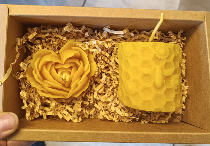 Honeycomb Beeswax Candles