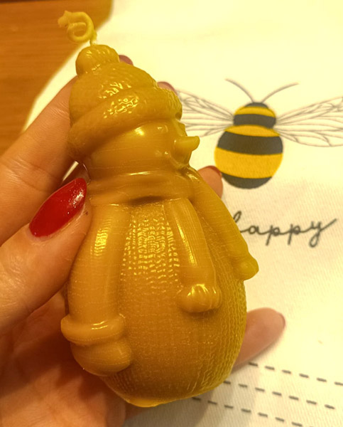 Bee-Cold Outside Beeswax Candle