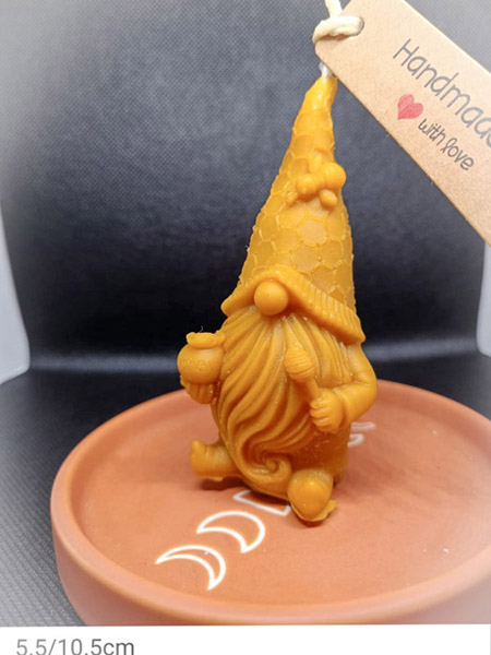 Sweet Gnome Beeswax Candle