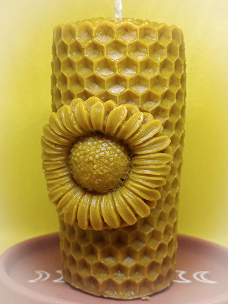 Sunny-Side Hive Beeswax Candle