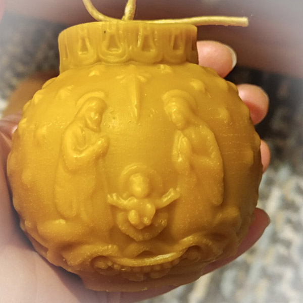 Holy Night Beeswax Candle