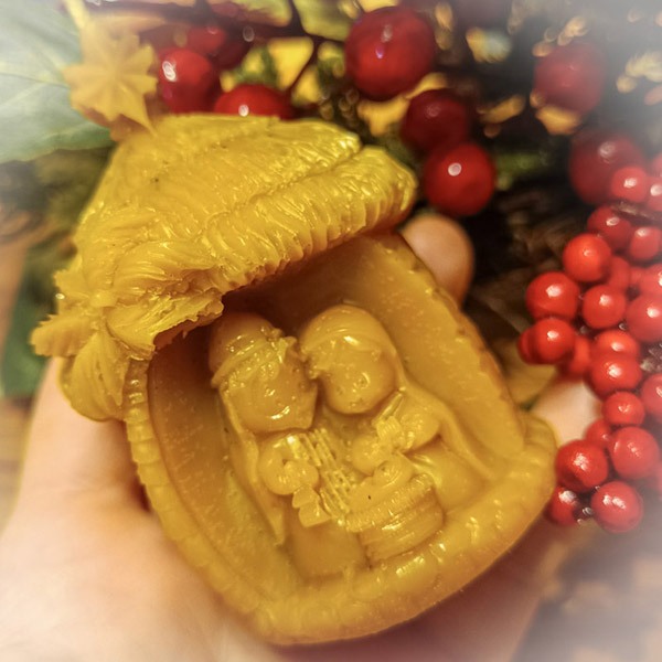 Silent Night-Light Beeswax Candle