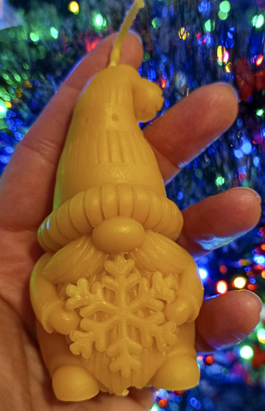 Let It Gnome Beeswax Candle
