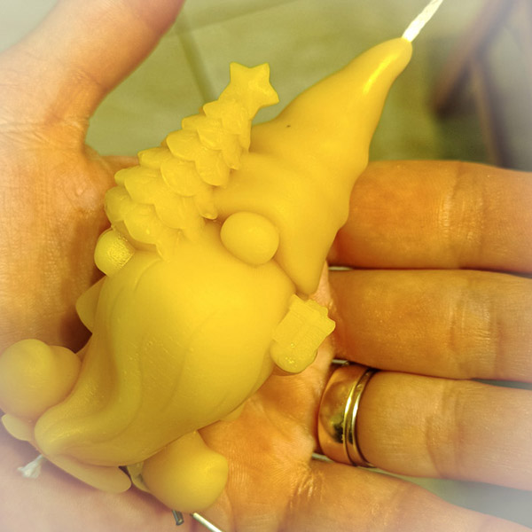 Santa's Little Stockpile Beeswax Candle